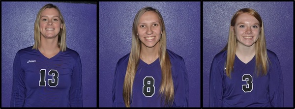 WOMEN'S VOLLEYBALL PLAYERS EARN AWARDS